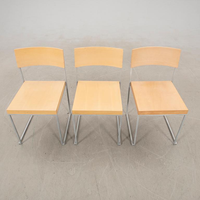 Enzo Berti, chairs 6 pcs "CUBA", Lapalma, Italy late 20th century.