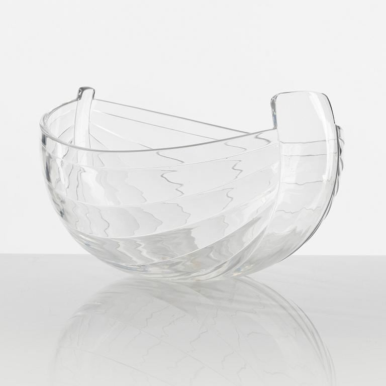 Gunnar Cyrén, a bowl, Orrefors, 1985.