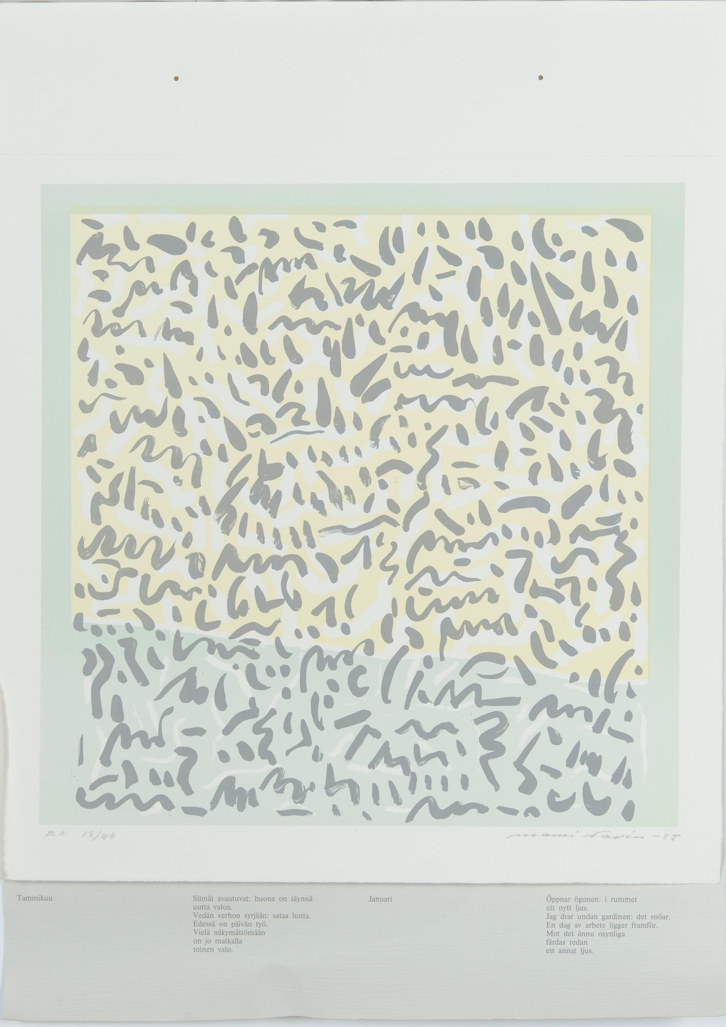 Grafikportfölj, 12 st, "Ljusets år".