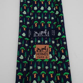 HERMÈS, silk tie.