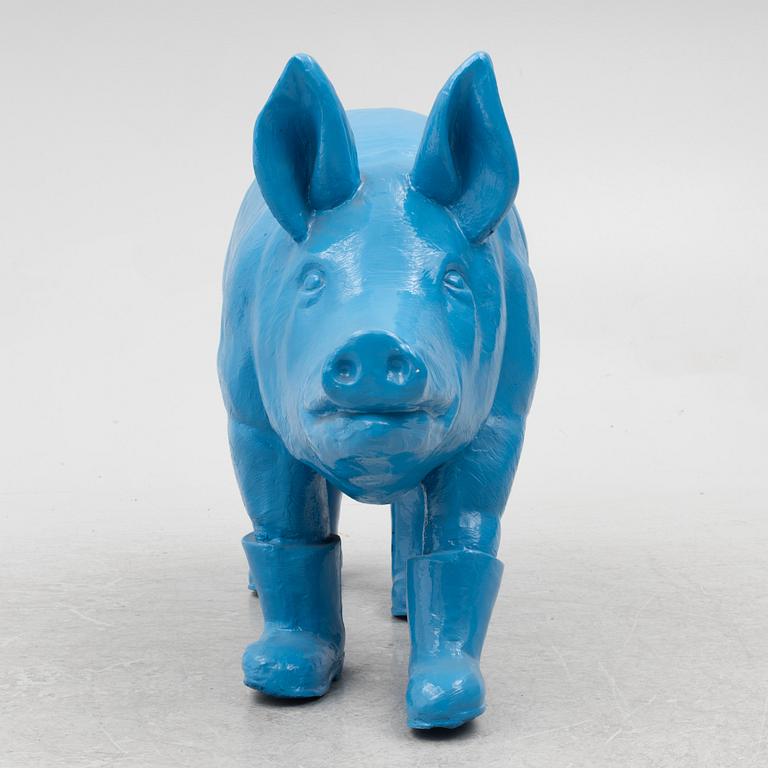William Sweetlove, "Cloned blue father pig".
