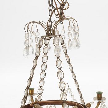An Empire style chandelier, early 20th Century.