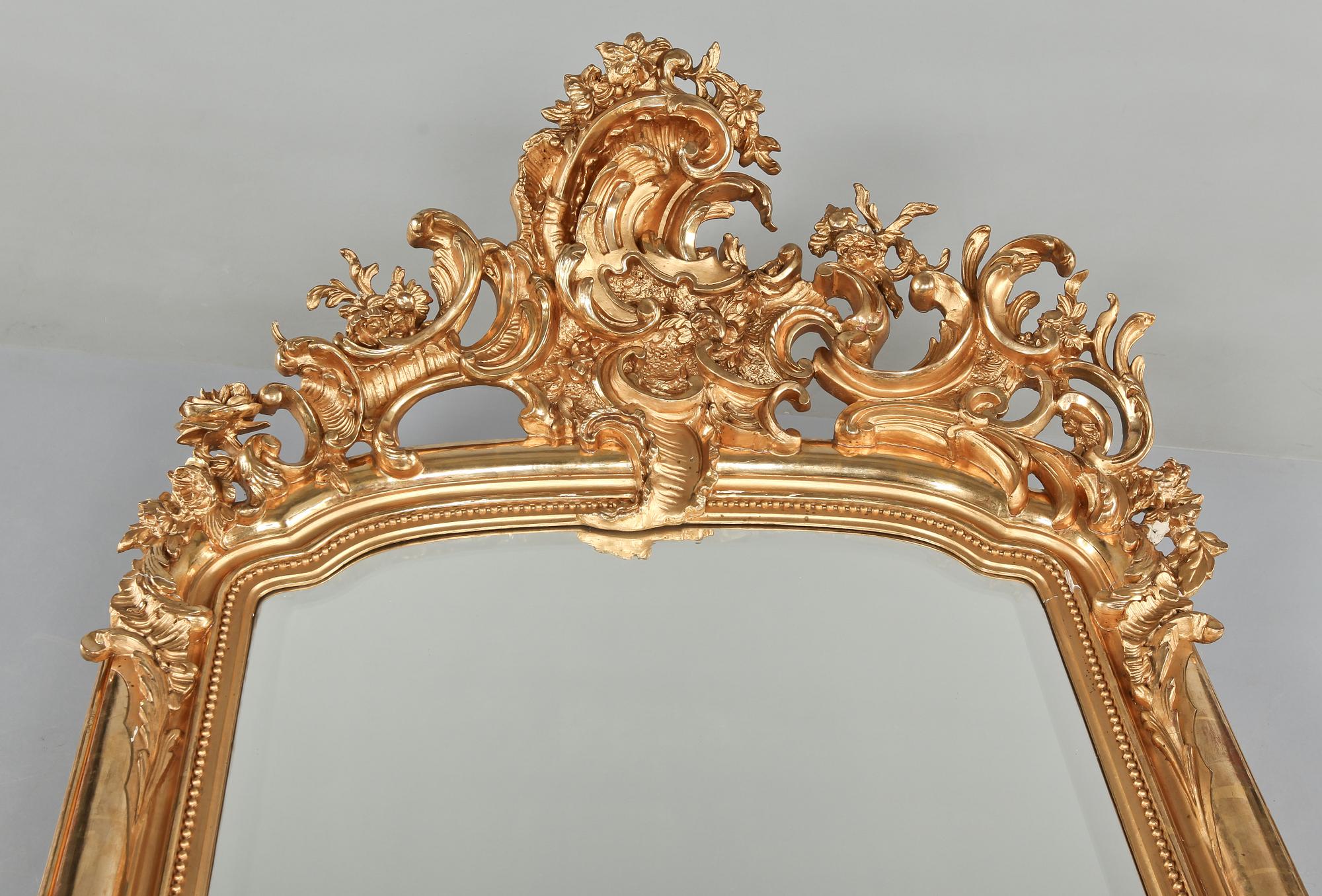 SPEGELTRYMÅ, nyrokoko, 1800-talets andra hälft.