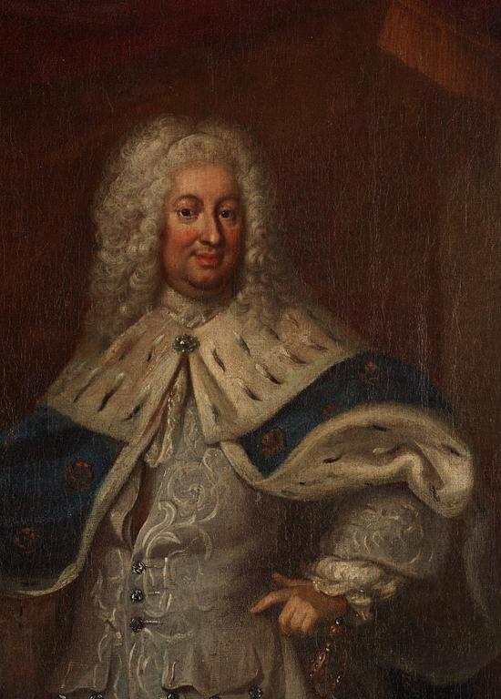 Georg Engelhard Schröder, hans krets, "Fredrik I av Sverige" (1676-1751).