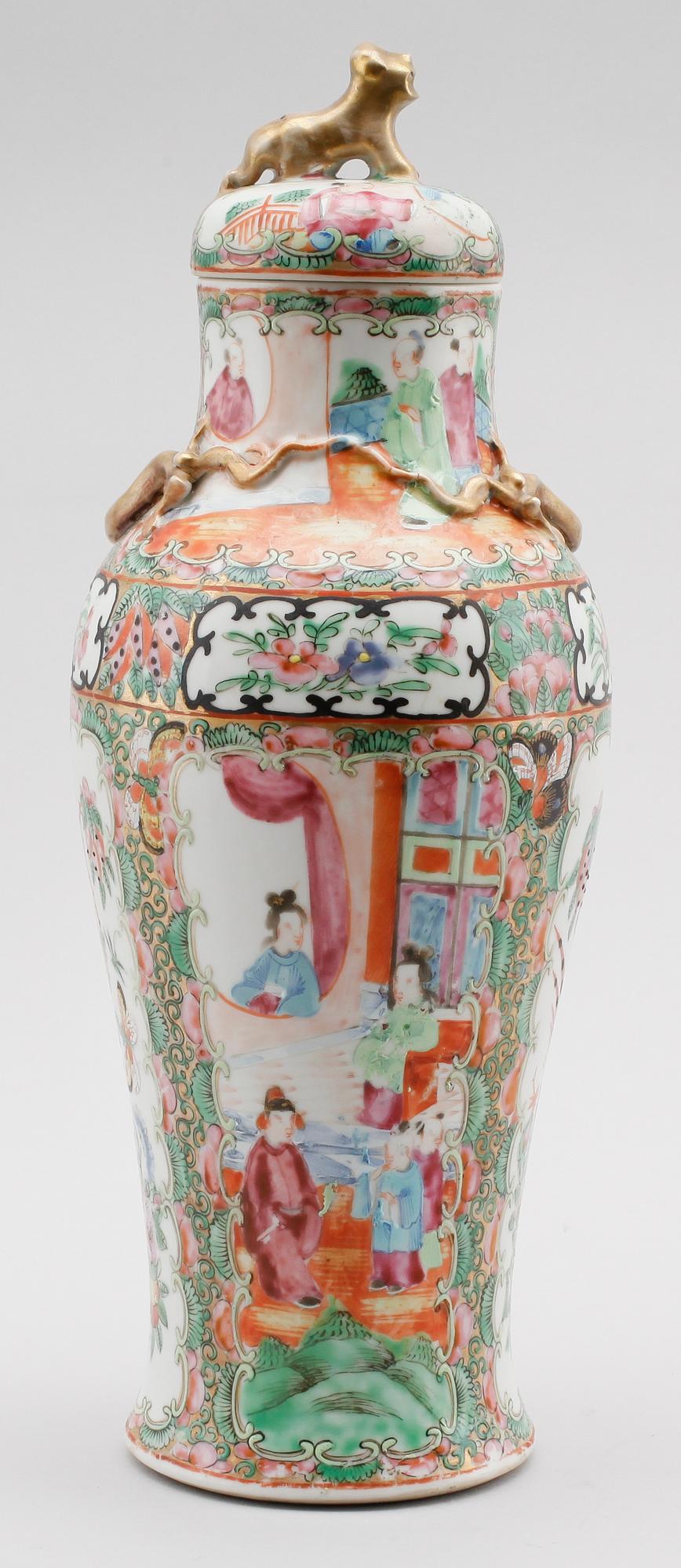 LOCKURNA, porslin, Kina, Kanton, 1800-tal.