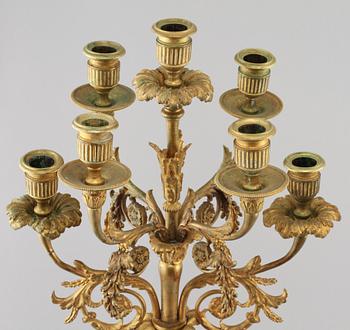 KANDELABRAR, ett par, sent 1800-tal.