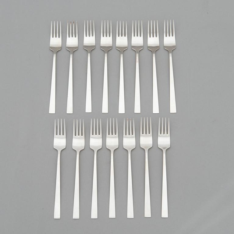 Bertel Gardberg, a 157-piece set of "Birgitta" sterling silver cutlery,  Kultateollisuus, Turku, Finland 1991-2001.