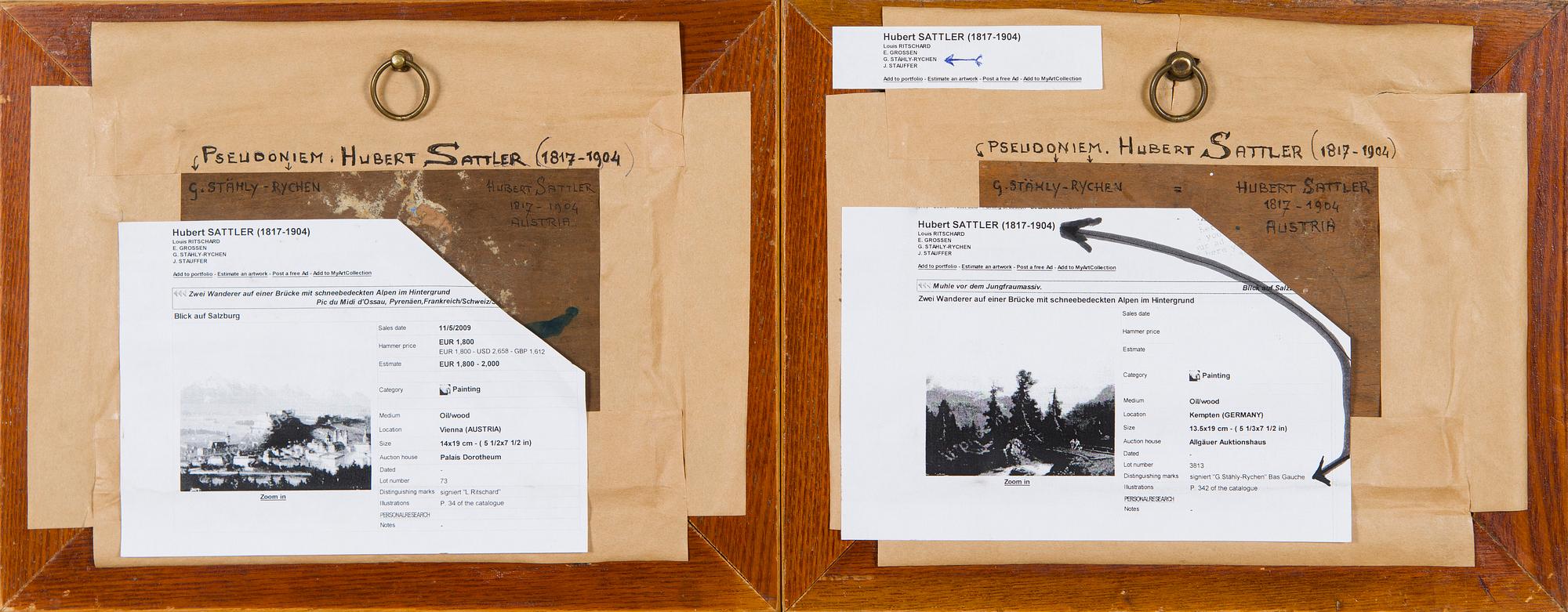 Hubert Sattler, Alplandskap, 2st.