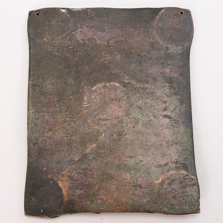 A Swedish copper plate, 2 Daler silvermynt, Fredrik I 1725.