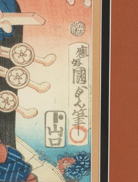 Tsukioka Yoshitoshi and Utagawa Kunisada, Female portraits.