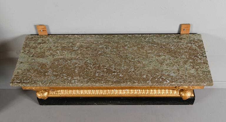 SPEGEL MED KONSOLBORD, gustaviansk stil, 1900-talets första hälft.