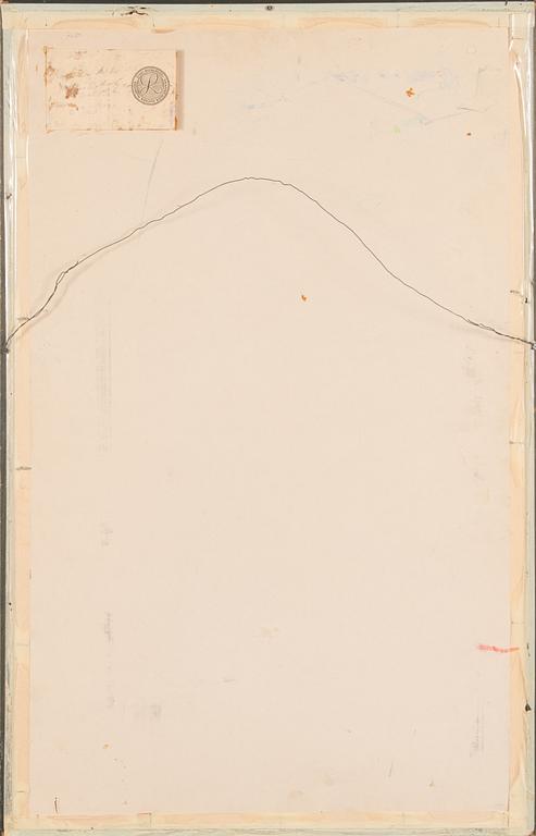 Simo Ruokokoski, blandteknik på kartongskiva, signerad och daterad -68.