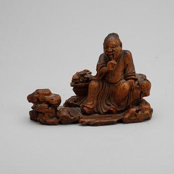 TRÄSKULPTUR, Kina, ca år 1900.