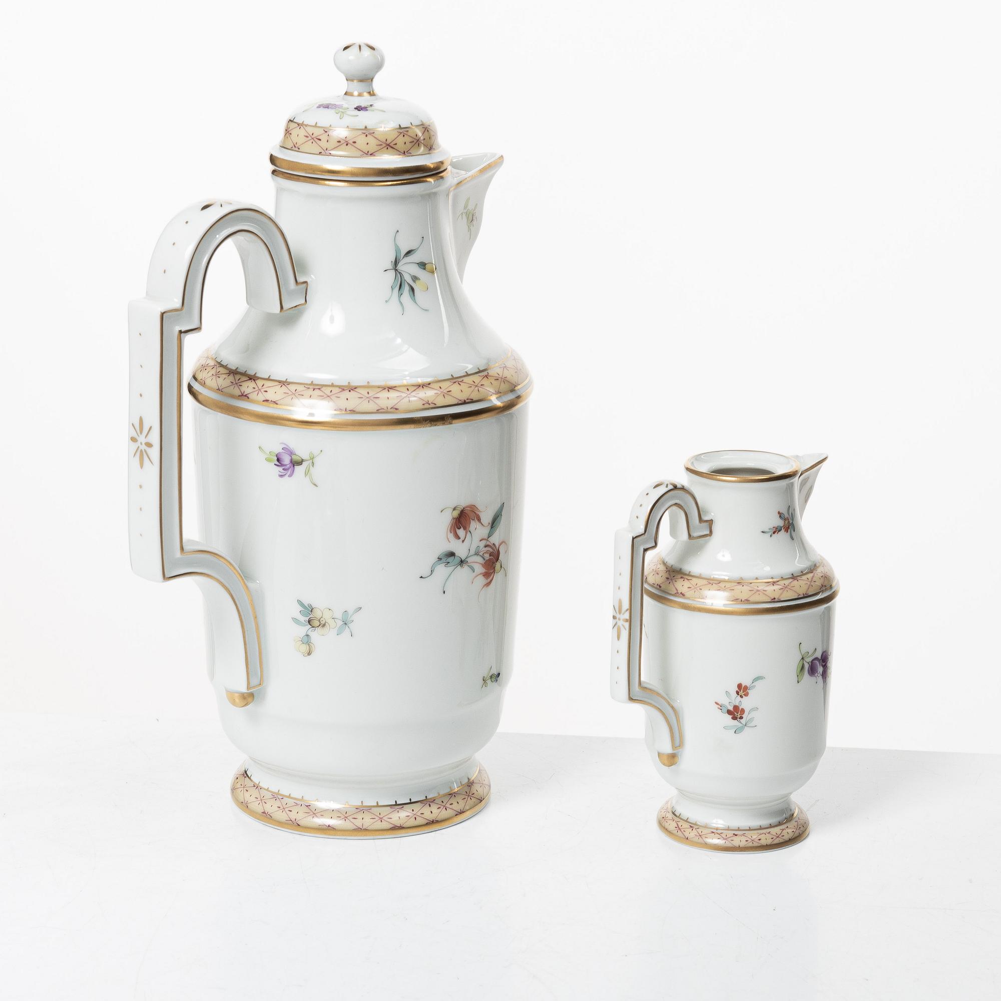 A 13-piece coffee service, Höchst, Germany, 1947-64.