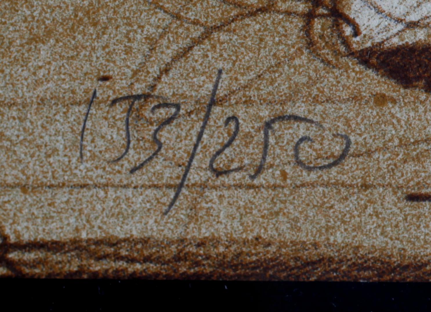 CLAUDE WEISBUCH, 1 par, färglitografier, signerade, numrerade 133/250.