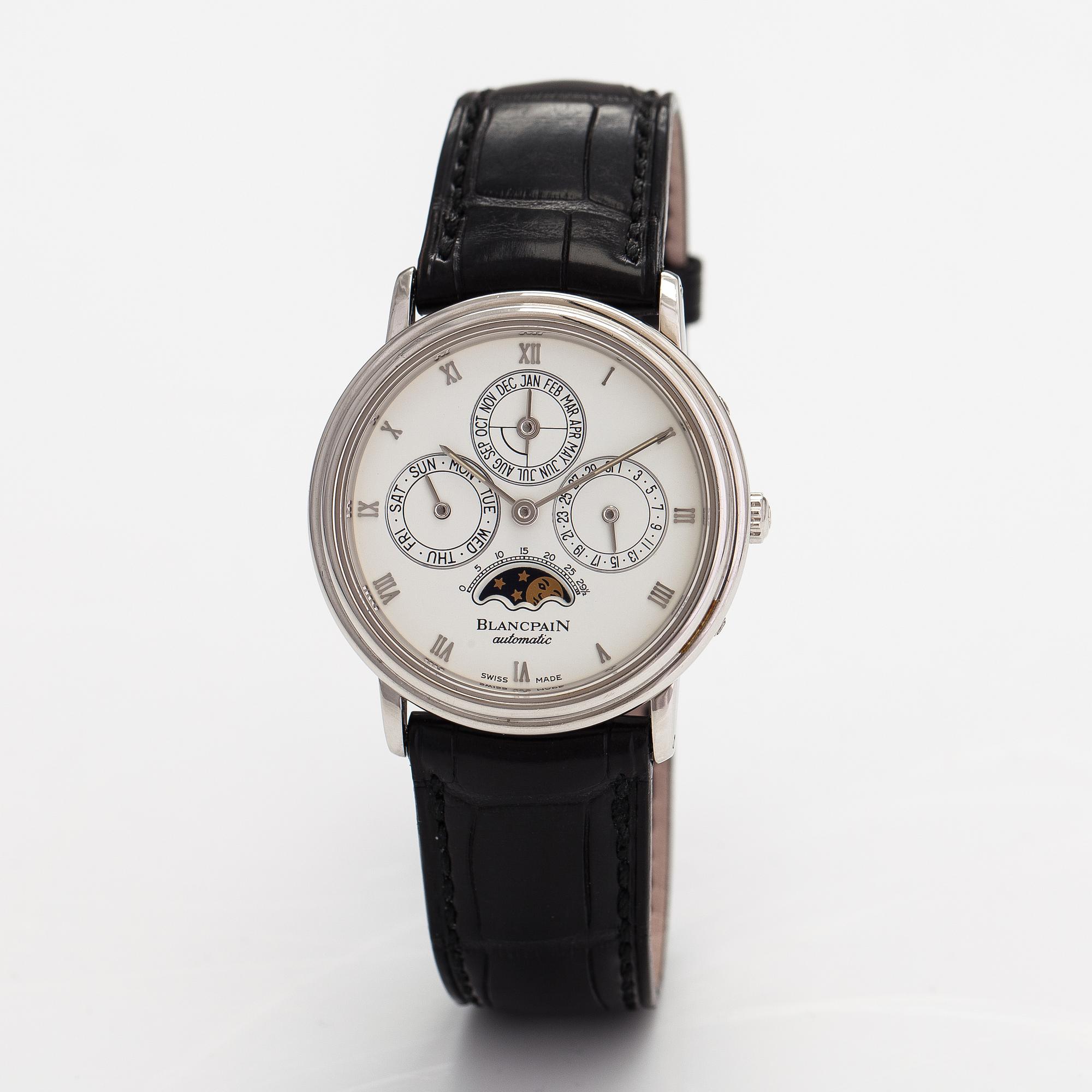 Blancpain, Villeret Quantième Perpétuel, armbandsur, 34 mm.