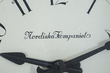 VÄGGKLOCKA, märkt Nordiska Kompaniet.