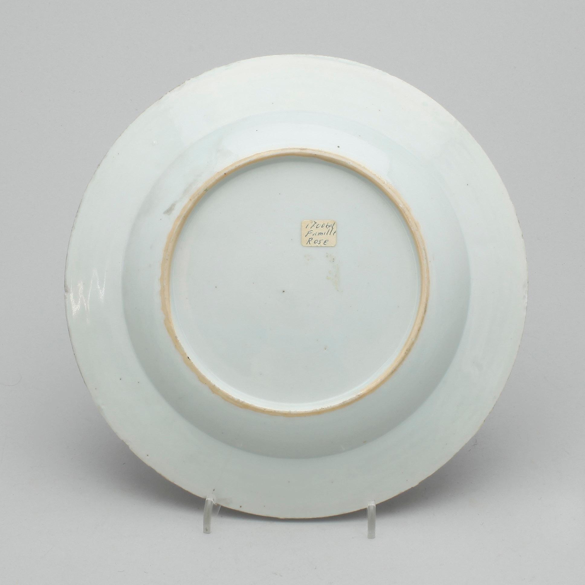 TALLRIK. Porslin, Kina, Qianlong (1735-96).