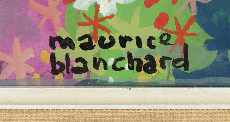 Maurice Blanchard, gouache, signerad.