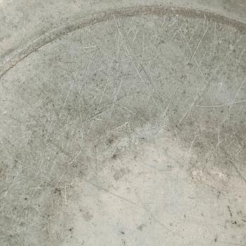 GRÖTSKÅL, tenn, otydliga mästarstämplar, 1800-tal.