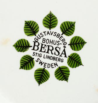 SERVISDELAR, 6 delar, flintgods, "Berså", Stig Lindberg, Gustavsberg.