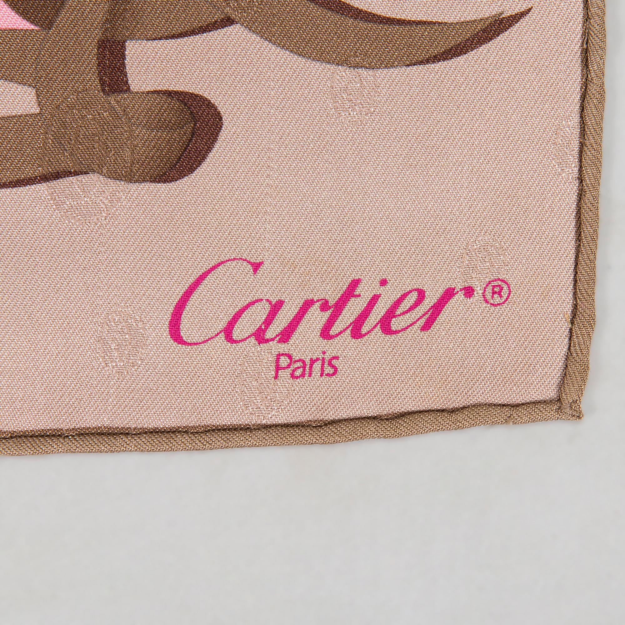 Cartier, A silk scarf.