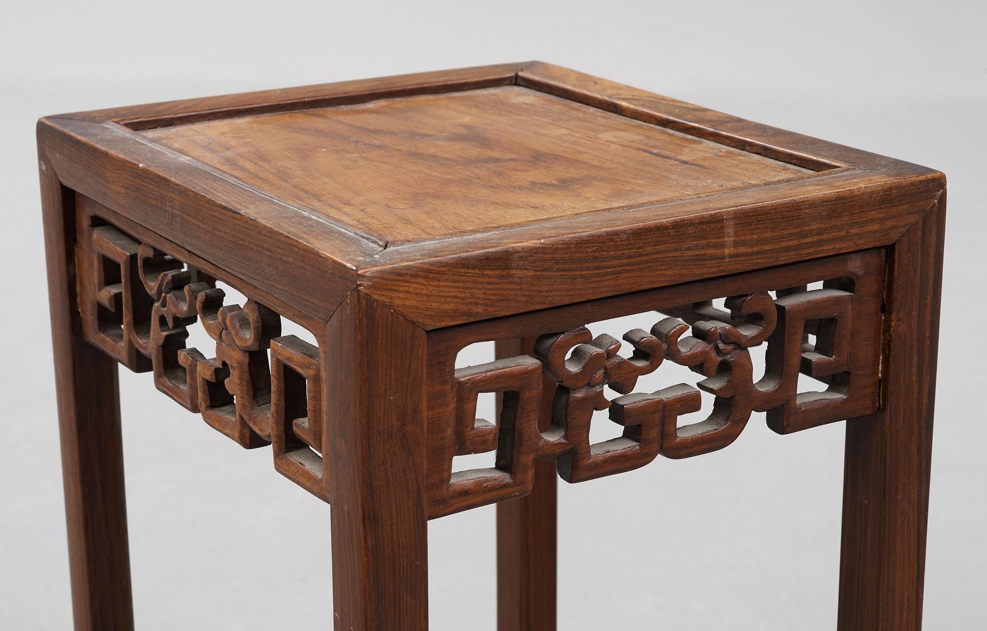 Two Chinese side tables, early 20th Century.