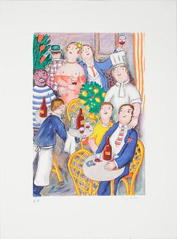 Lennart Jirlow · LENNART JIRLOW, färglitografi, sign EA, épreuve d'artiste.