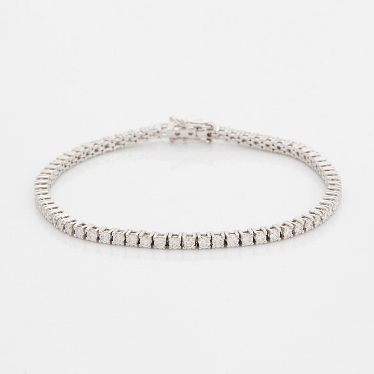 Brilliant-cut diamond bracelet, with certificate HRD.