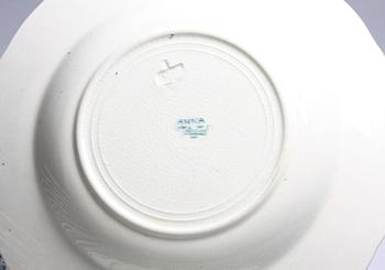SERVISDELAR, 36 delar, flintgods, "Gröna Anna", Rörstrand.