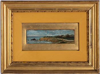 Giovanni Fattori, in the manner of the artist, Coastal landscape.