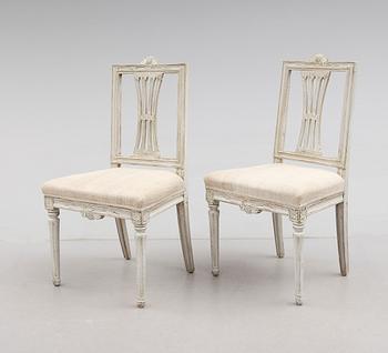STOLAR, 1 par, gustavianska, 1700-talets andra hälft.