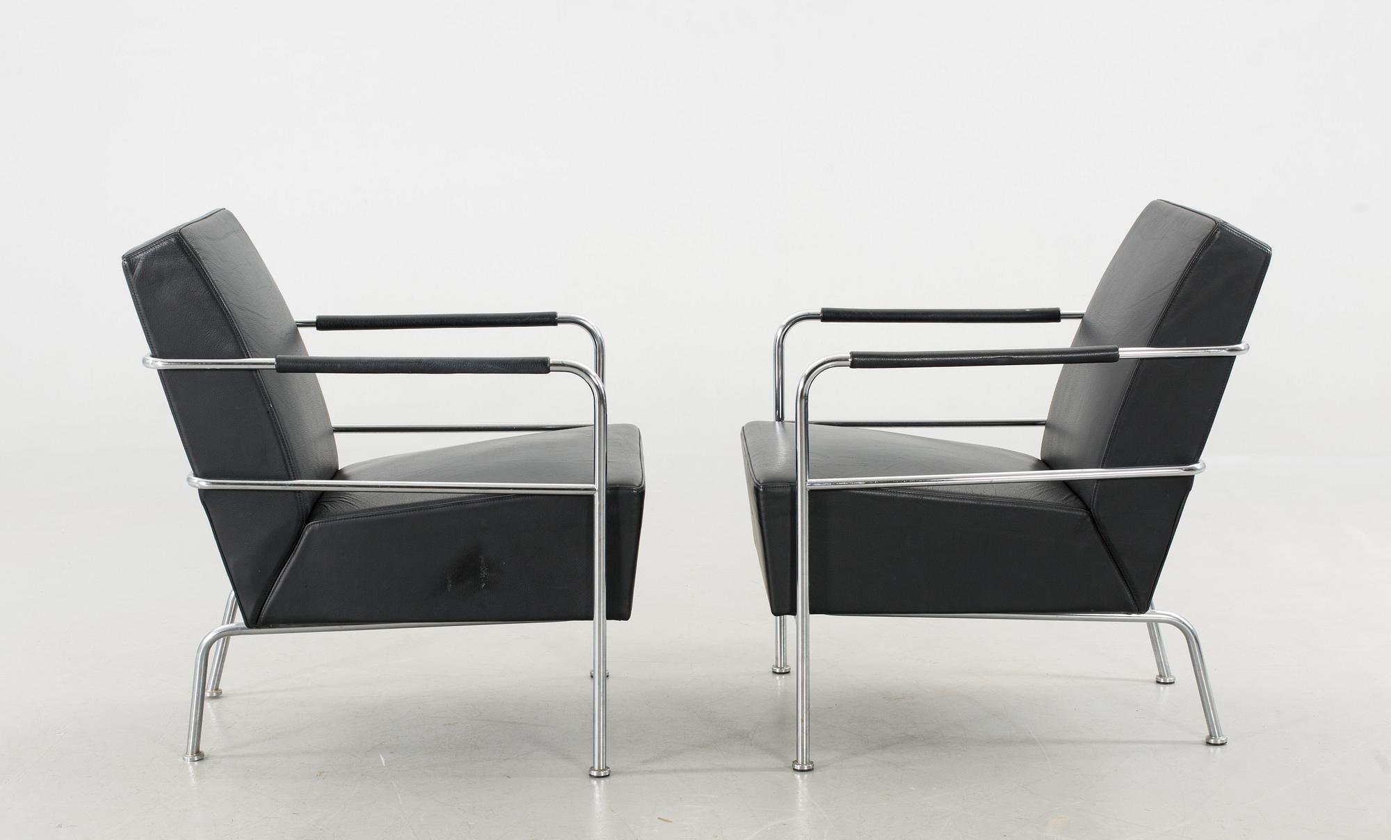 A PAIR OF GUNILLA ALLARD ARMCHAIRS, "Cinema", Lammhults Möbel AB, 1997.