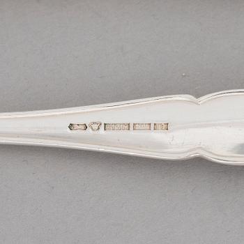 BESTICKUPPSÄTTNING, 50 delar, silver, "Chippendale", Kultakeskus, Tavastehus 1938-1977.