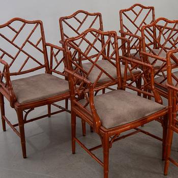 Six Miranda of Sweden armchairs.