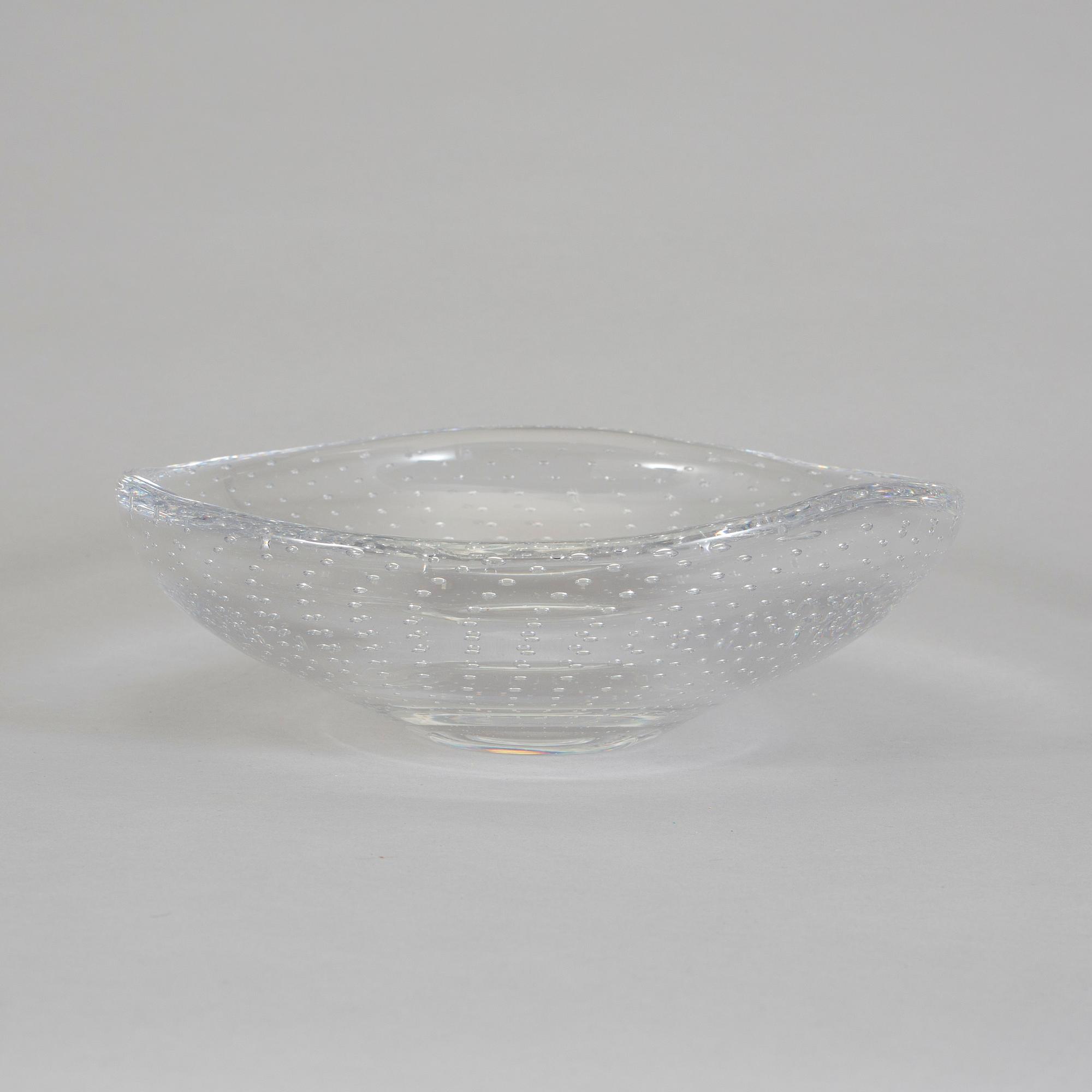 SKÅLFAT, glas, Vicke Lindstrand, Kosta.