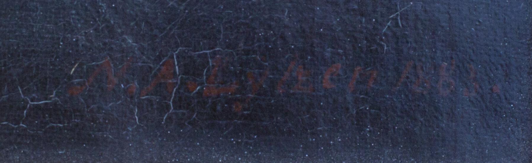 NIELS AGAARD LYTZEN, oil on canvas, signed and dated 1883,