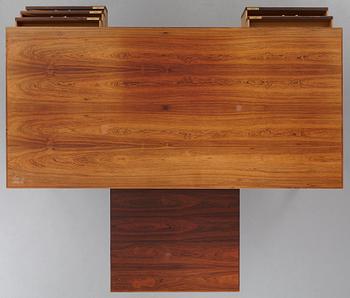 Ole Wanscher, a palisander desk by cabinetmaker A.J. Iversen, Denmark 1940's-50's.