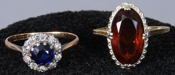 RINGAR, 2 st, guld 18k.
