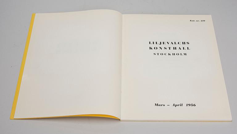 BOK, "Konkret Realism, Baertling, Jacobsen, Mortensen", Åke Nyblom & Co Boktryckeri AB, Stockholm 1956.