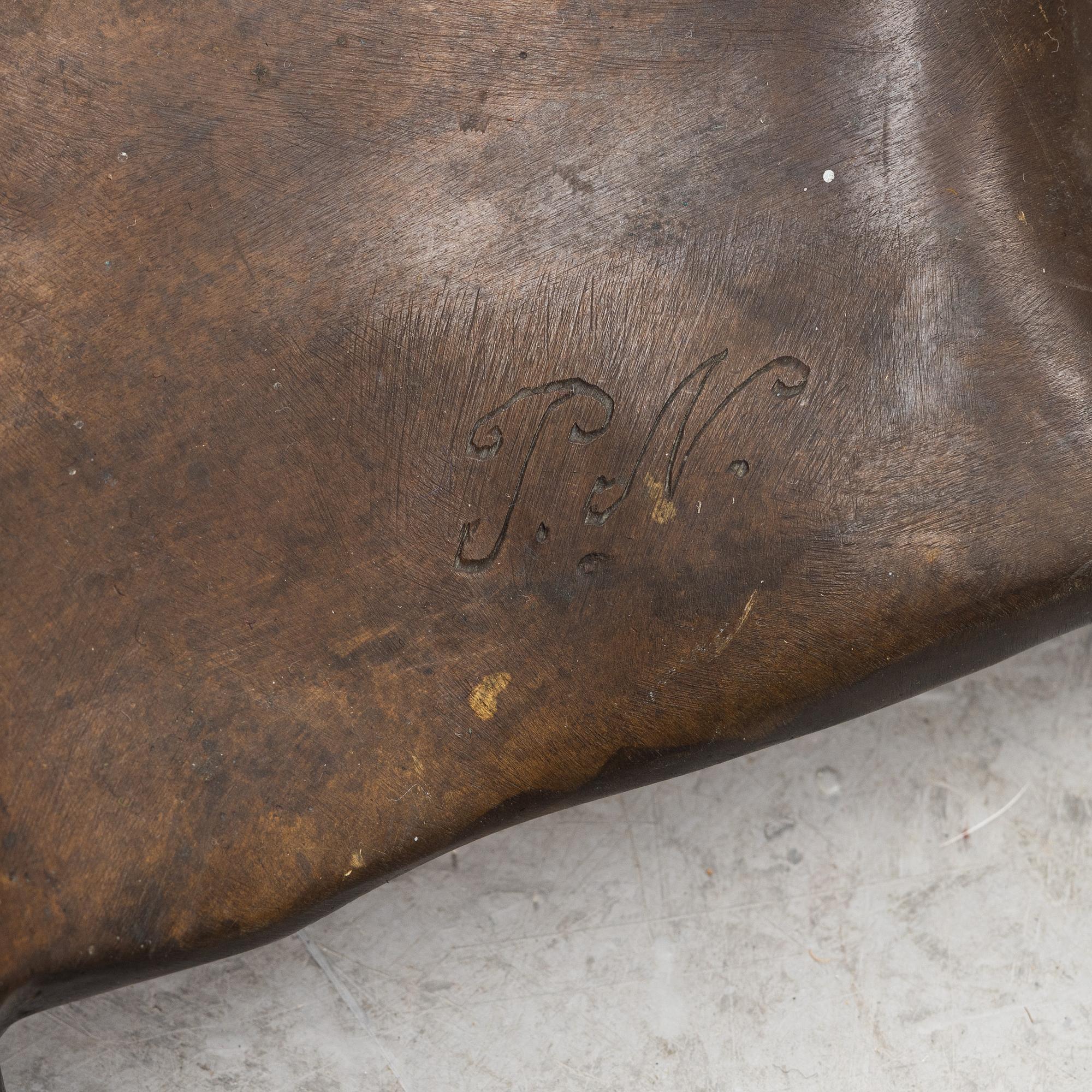 Coffee table, late 20th century, signed P.N.