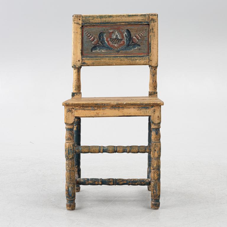 Stol, allmoge, Dalarna. 1780-tal.