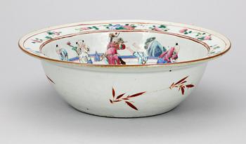 HANDFAT, porslin, Kina, 1800-talets andra hälft.