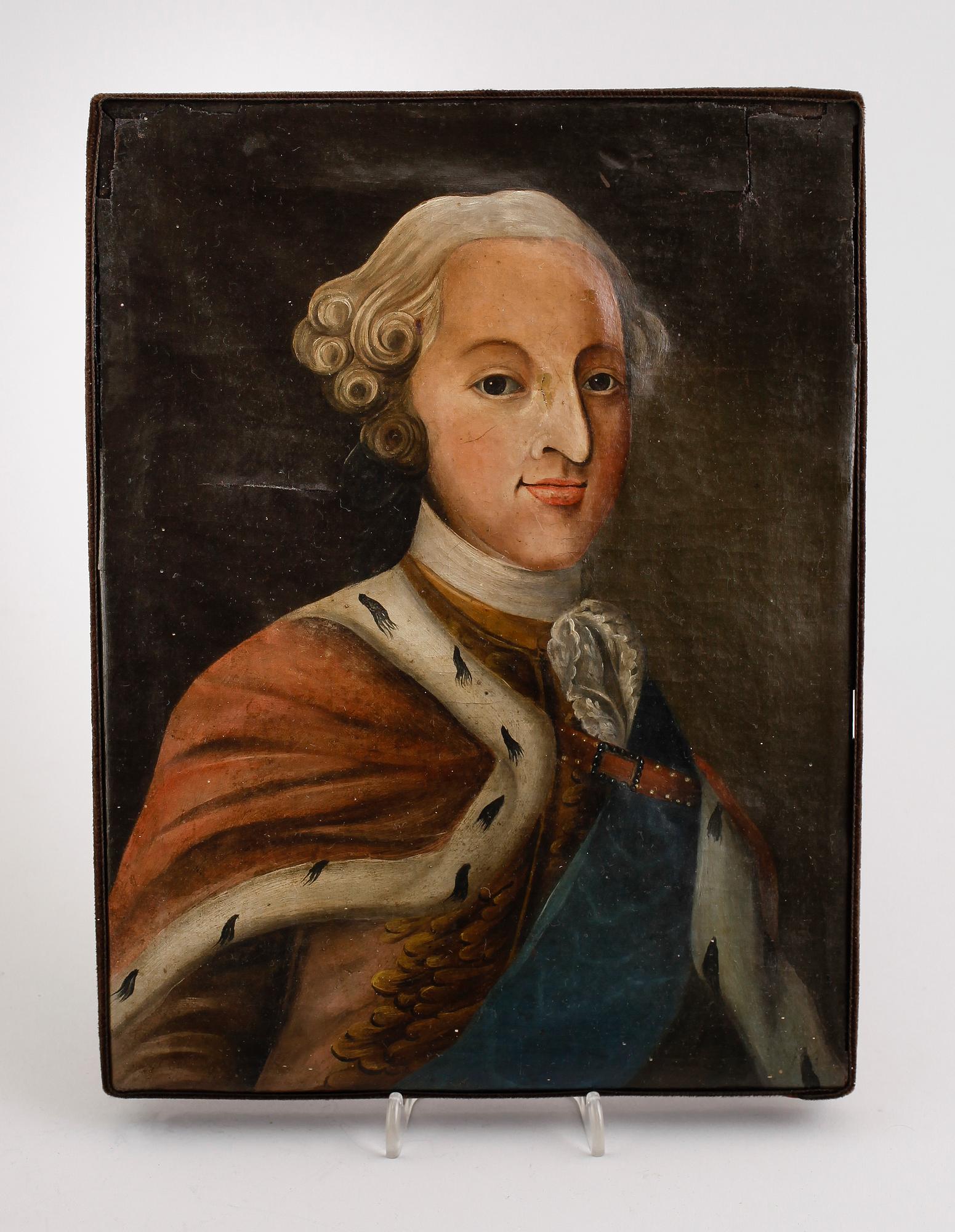 OKÄND KONSTNÄR, olja på duk, ej signerad, 1800-talets första hälft.