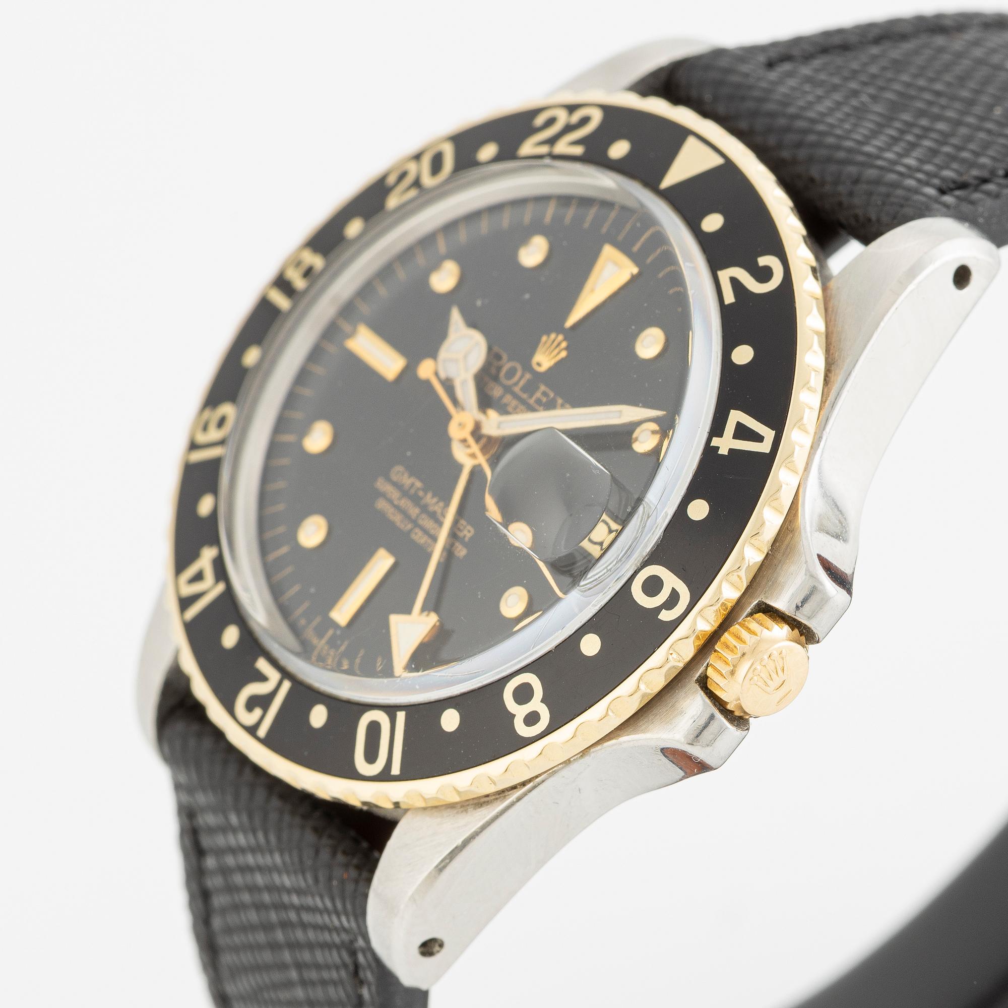 Rolex, Oyster Perpetual, GMT-Master, Chronometer, "Nipple dial", wristwatch, 40 mm.