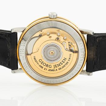 Georg Jensen, designed by Bo Bonfils, wristwatch, 34.5 mm.