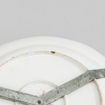 Four 18th-century porcelain dishes, Imperial porcelain manufactory, period of Empress Elisabeth I, Saint Petersburg.