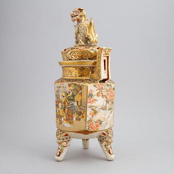 A tripod with cover, Satsuma, Japan, Meiji (1868-1912).