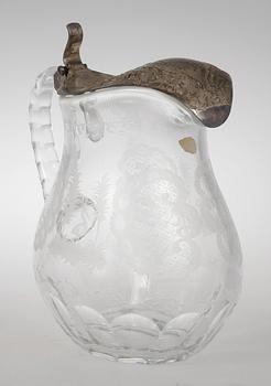KANNA, glas samt silver, Kunstglasfabrik Josephinhütte, 1800/1900-tal.