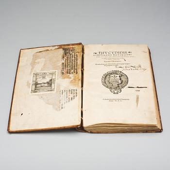 BOK, "Thycydides Atheniensis Historiogra" Anno M.D.L.".